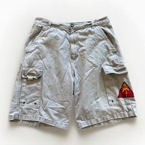 Vintage Plugg‎ Cargo Shorts Mens 34 Y2K Idol Surf Skate Baggy Pockets Jorts